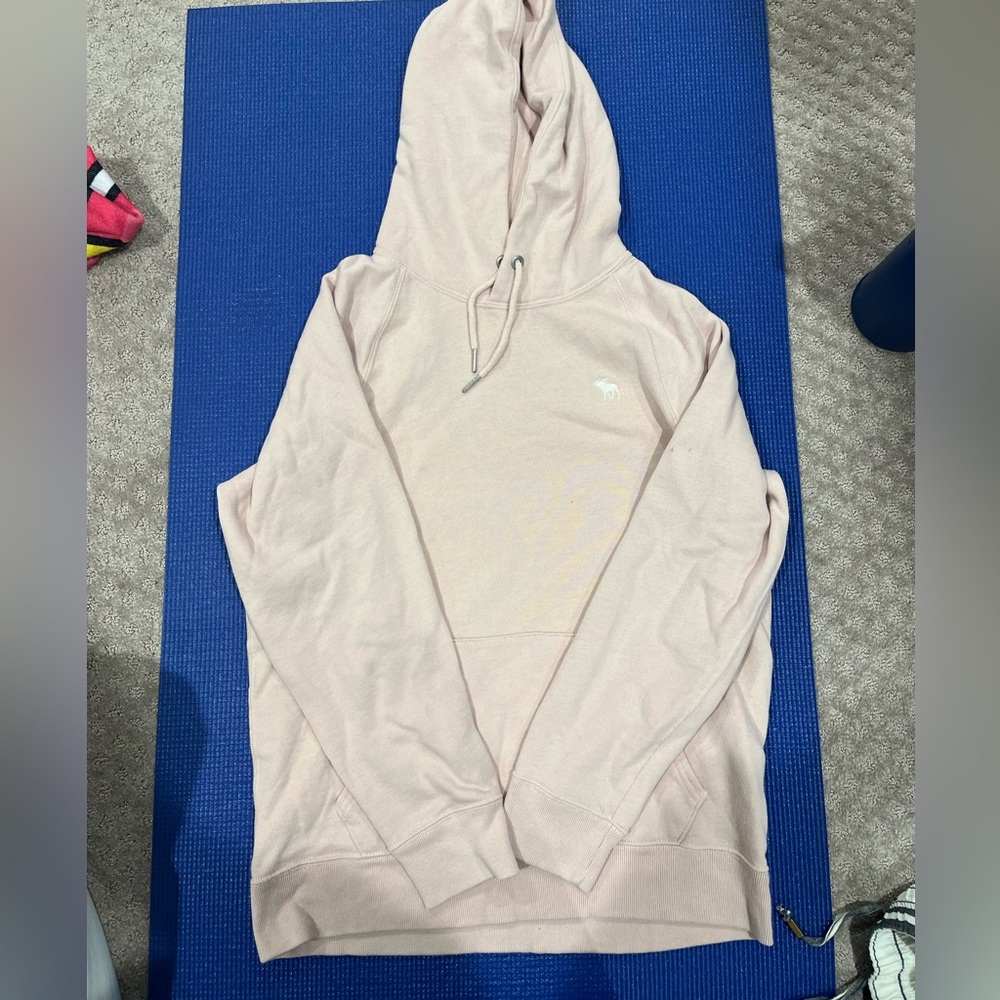 Abercrombie and Fitch light pink/cream hoodie. Size small.  Gently worn